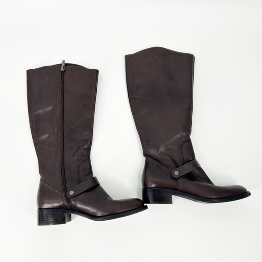 Via Spiga Brown Equestrian Leather Tall Riding Boots Size‎ 7M
